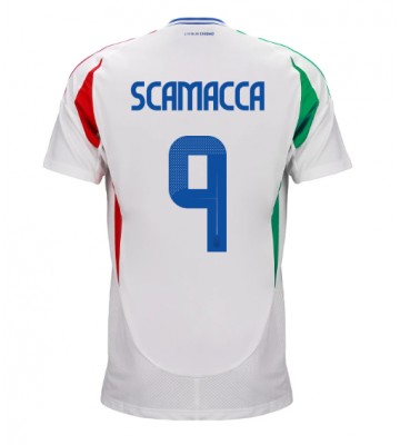 Italien Gianluca Scamacca #9 Replika Udebanetrøje EM 2024 Kortærmet
